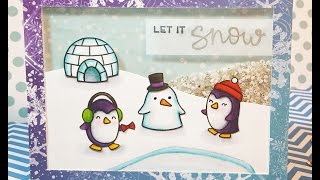 12 Days of Christmas Cards - Day 12: Let It Snow Shaker