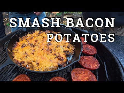 Smash Bacon Potatoes