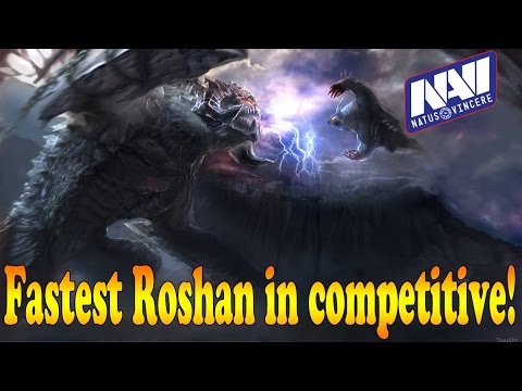 Dota 2 - Fastest Roshan 6.82 in competitive by Na`Vi US vs SNA - Canada Cup