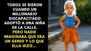 TODOS SE RIERON CUANDO UN MILLONARIO DISCAPACITADO ADOPTÓ A UNA NIÑA, PERO ELLA ERA UN GENIO.