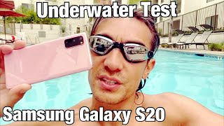 Galaxy S20: Underwater Swimming Pool Test (Front/Back Side Video + Photos)
