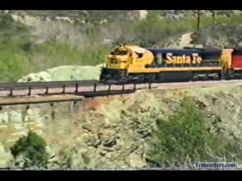 Classic Railroad Series 406 - Santa Fe 8107 at Blue Cut March 31, 1989
