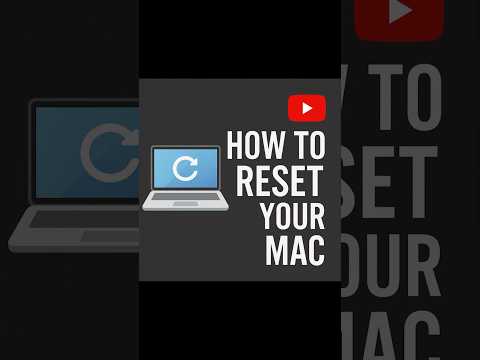 Easiest Way to Reset Your Mac (Step-by-Step Guide) #shorts