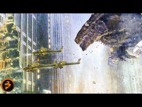 Helicopters Vs. Godzilla | GODZILLA | Matthew Broderick, Jean Reno