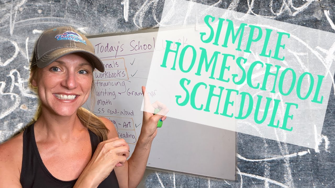 Homeschool daily schedule chart / KEEP IT SIMPLE AND EASY!