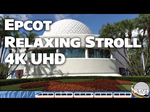Epcot Future World East - Relaxing Stroll in 4K - Walt Disney World