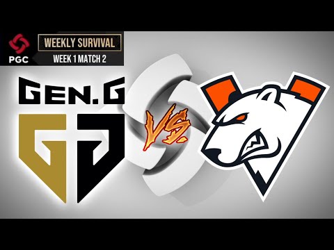 PUBG GLOBAL CHAMPIONSHIP 2021 - GEN.G vs VIRTUS PRO - WEEKLY SURVIVAL - WEEK 1 MATCH 2