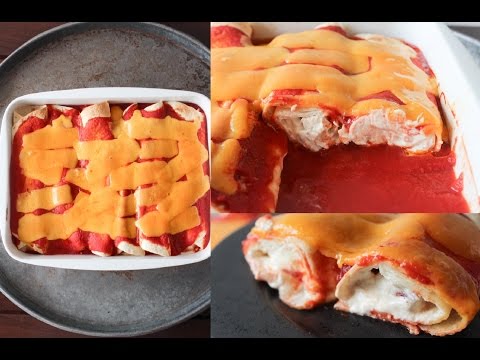 How To Make Cream Cheese Chicken Enchiladas - By One Kitchen Episode 592