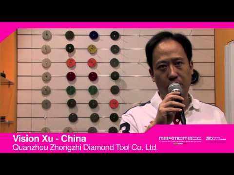 Marmomacc 2012: Vision Xu interview (Quanzhou Zhongzhi Diamond Tool, China) (HD)