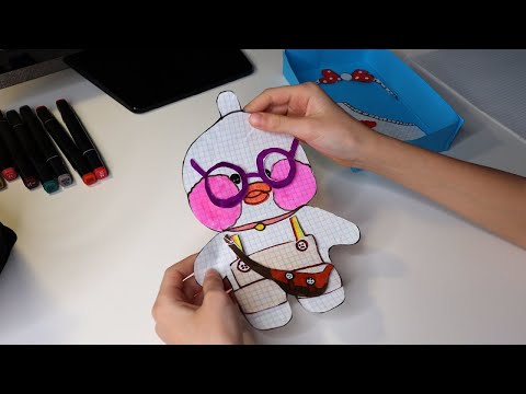 Одеваем УТОЧКУ ЛалаФанфан🐥Как сделать Lalafanfan🐥 ОДЕЖДА для ЛалаФанфан из БУМАГИ / Соня Поделкина🌸💗
