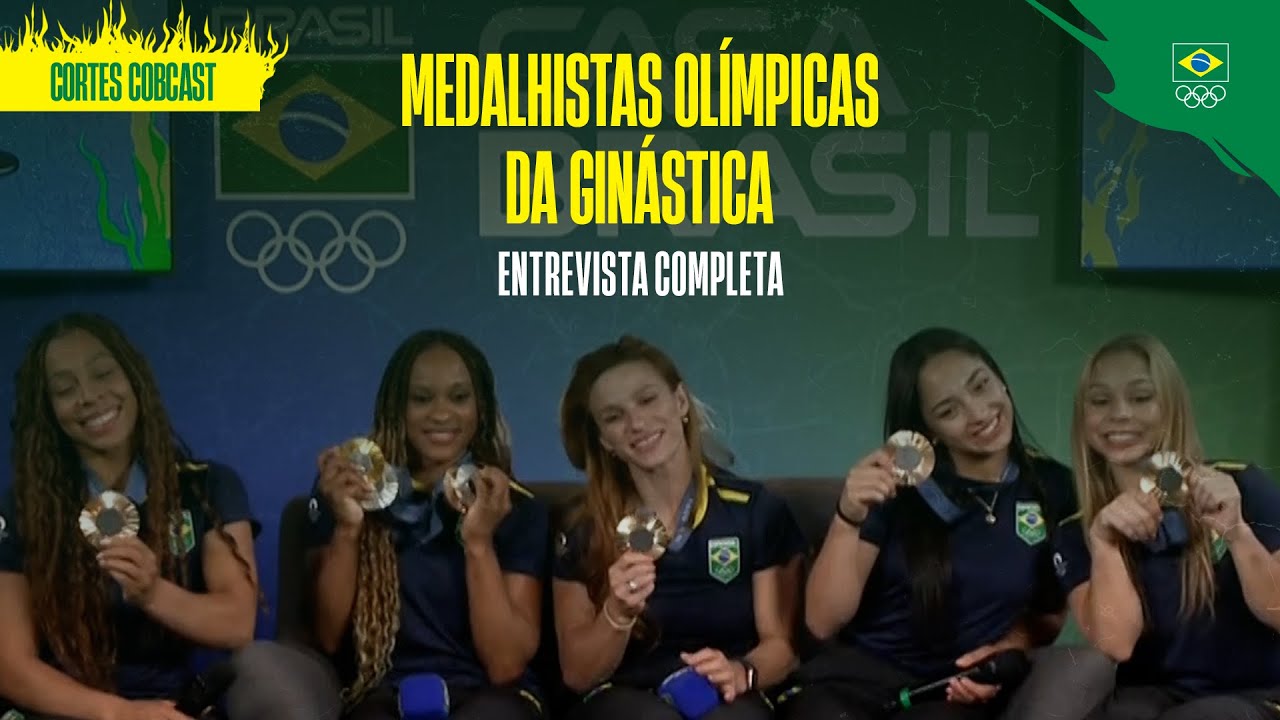 PARIS 2024 | CORTES COBCAST | PAPO COMPLETO COM AS MEDALHISTAS OLÍMPICAS DA GINÁSTICA ARTÍSTICA