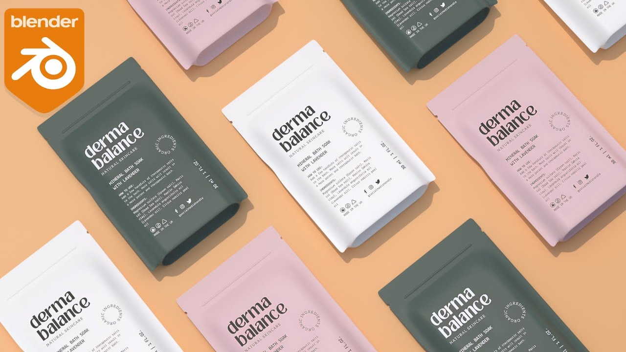 How To Model A Pouch Packing Mockup In Blender