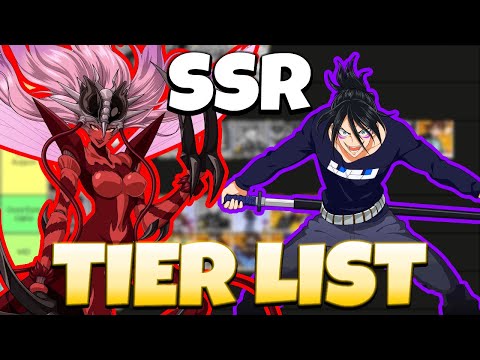 SSR ONLY TIERLIST FOR ONE PUNCH MAN: THE STRONGEST!