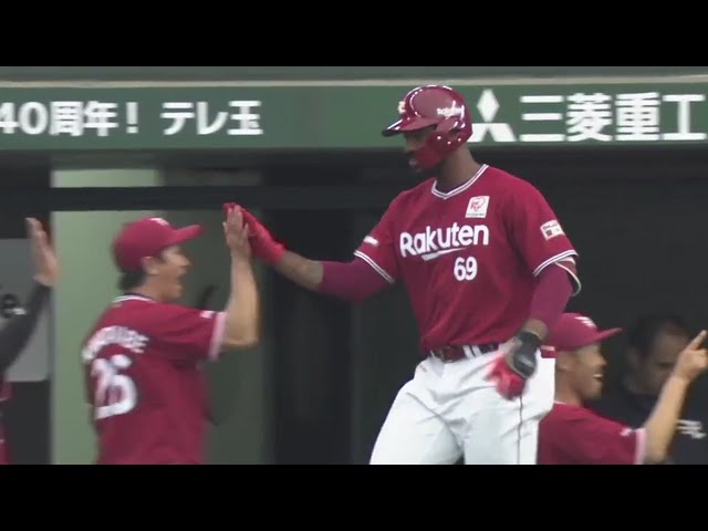【7回表】イーグルス・ブラッシュ 特大の第6号3ランホームラン!! 2019/5/6 L-E