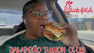 *NEW CHICK FIL A JALAPEÑO RANCH CLUB SANDWICH #THEREVIEWQUEEN 