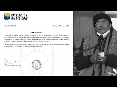 KA JINGKHLAD U BAH HDR LYNGDOH KA DEI NA KA JINGSHITOM HA U KLONGSNAM: BETHANY HOSPITAL