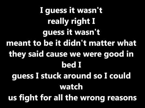 Fight for all the wrong reasonsby Nickelback lyrics