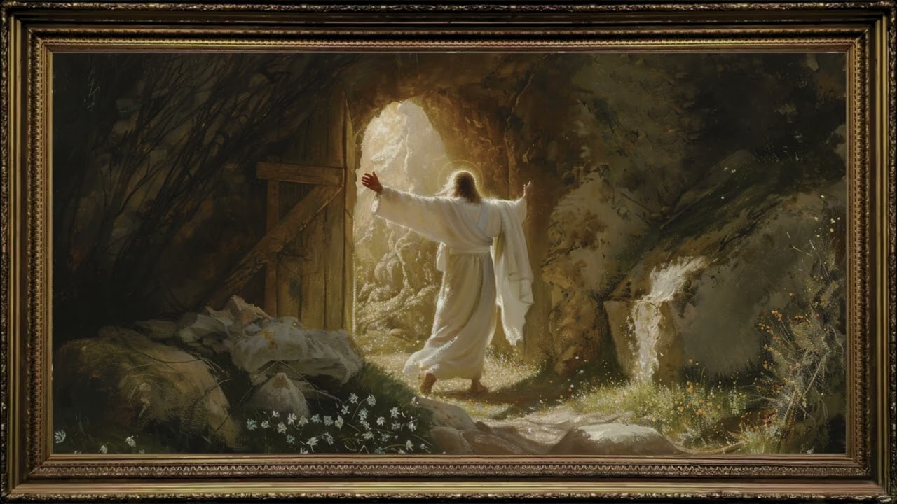 Easter Framed Resurrection of Jesus | Classical Easter Painting & Soft Music | 4K TV Art Screensaver