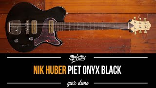 Video thumbnail for Nik Huber Piet Onyx Black - Gear Demo by Max Guitar B.V.