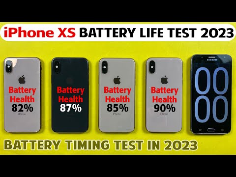 A Very Detail Battery Drain Test of iPhone XS in 2023! - iPhone XS Battery Life Drain Test in 2023
