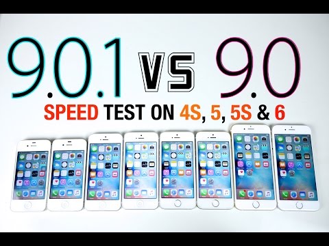 iOS 9.0.1 VS iOS 9.0 Speed Test on iPhone 6, 5S, 5 & 4S - Is iOS 9.0.1 Faster?