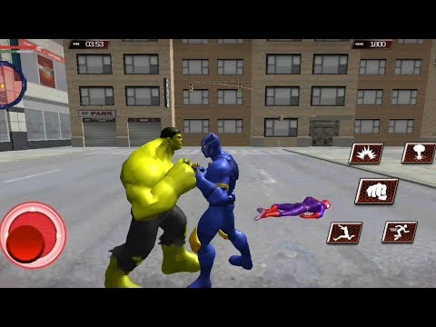 Panther Hero Vs Spider Vs Monster Vs Batman | Panther Hero City Rescue Battle - Android GamePlay
