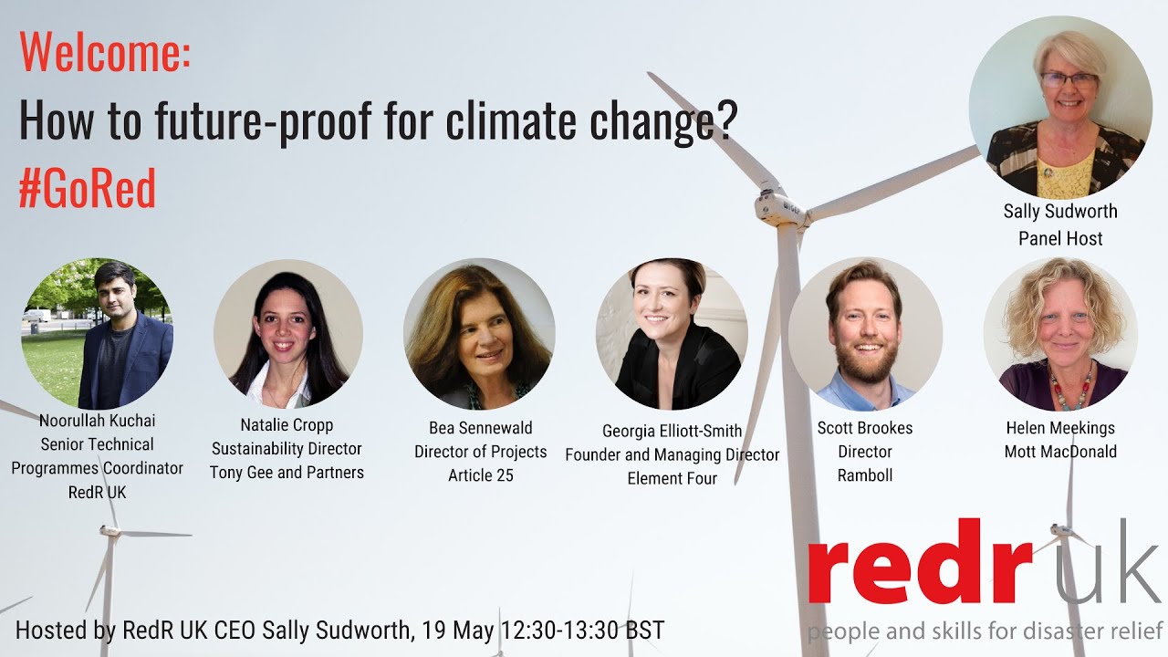 "How can we future proof for climate change?" Friday webinar #GoRed 2023