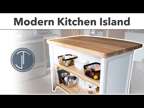Making a Modern Kitchen Island for a Small Kitchen