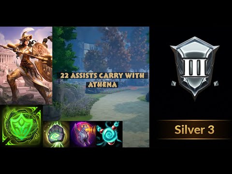 Athena Is So Strong - Smite 2 Ranked Support Athena Gameplay
