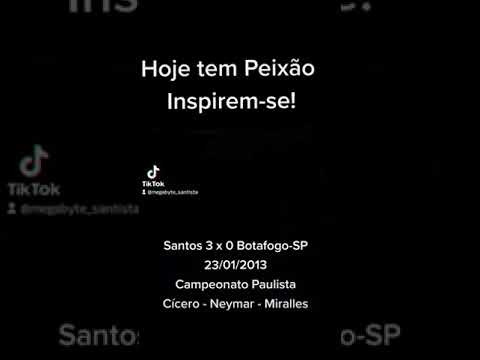 Santos 3 x 0 Botafogo -SP - 23/01/2013 - Campeonato Paulista - Cícero/Neymar/Miralles