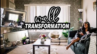 HOW TO TRANSFORM YOUR UGLY APARTMENT WALLS | BEAUTYANDMARIE