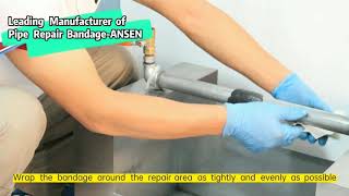 Water Activated Polyurethane Resin Burst Pipe Repair Bandage for Oil Pipe Repair youtube video