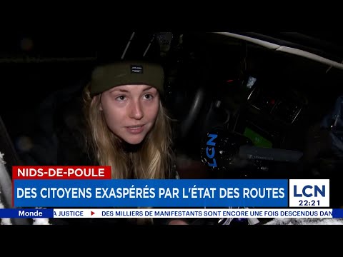 Nids-de-poule partout: des citoyens exaspérés par l'état des routes