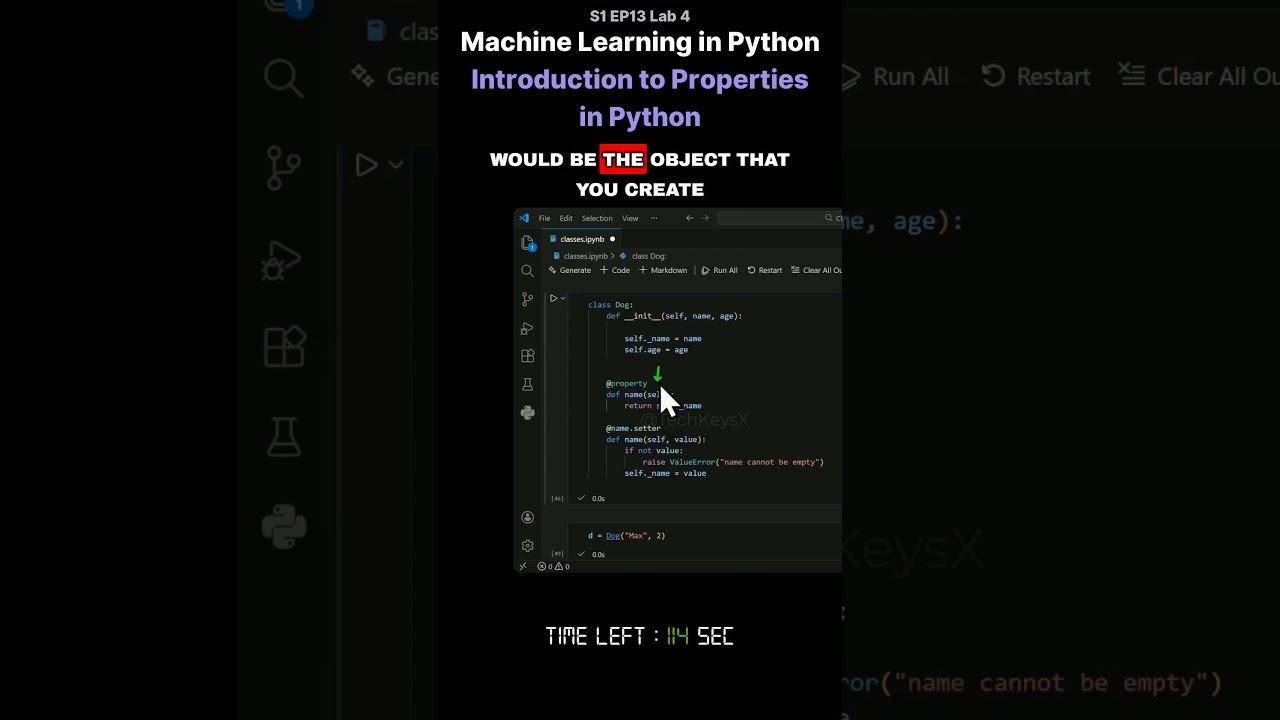 S1 EP13 Lab 4   Machine Learning in Python   Introduction to Properties   in Python