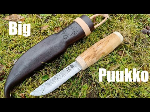 Knife making and leather working - Making a big puukko and a leather sheath for a customer