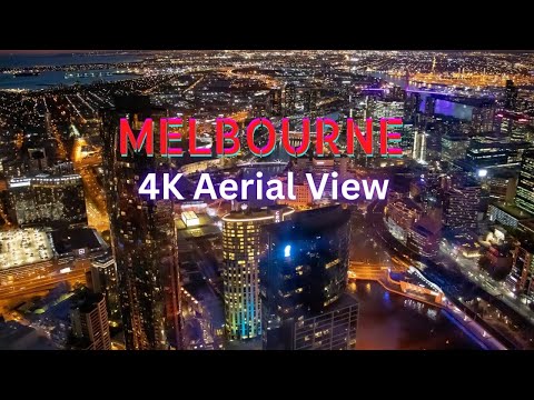 4K Drone View of #Melbourne City Skylines 🏙️🚁 #Australia