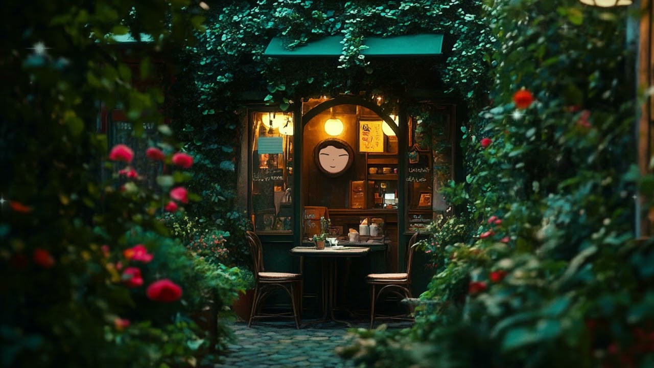 Afternoon in a Hidden Café | Relaxing Daytime BGM in a Green Oasis