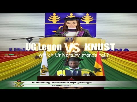 Who is doing better?  UG Legon or  KNUST.