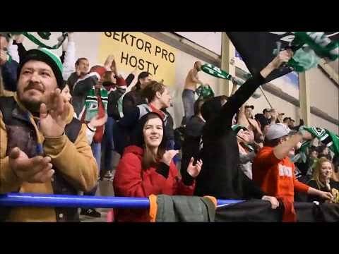 HHK Velké Meziříčí - SHKM Hodonín 4:5 (5. finále KP 2018-19) konec a oslavy
