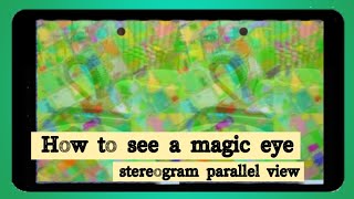 How to see a stereogram, magic eye tutorial