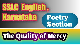 The Quality of Mercy : Recitation of the Poem