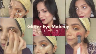 Eye Glitter Makeup 💄 Part-2 ✔️ #makeupartist #makeup