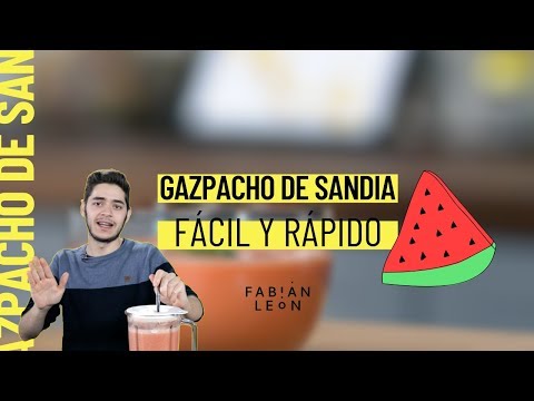 Como hacer gazpacho de sandia 🍉 // Receta refrescante para el verano