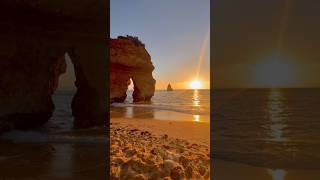 Sunrises are my favorite time of day, especially on a beach in Lagos, Portugal in the Algarve region