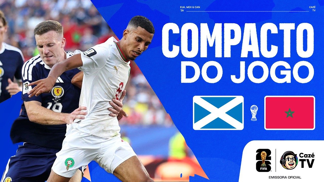COMPACTO: ESCÓCIA X MARROCOS | COPA DO MUNDO FIFA™ 2026 | 2ª RODADA | FASE DE GRUPOS