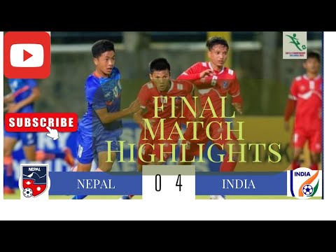 Highlights:FINAL NEPAL VS INDIA ।। SAFF U17 CHAMPIONSHIP 2022 FINAL #SAFF #saffyouth #saffu17 #final