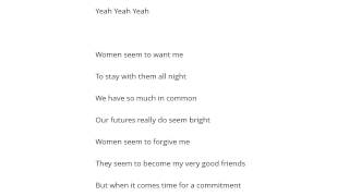 John Mellencamp   Women Seem Şarkı Sözü