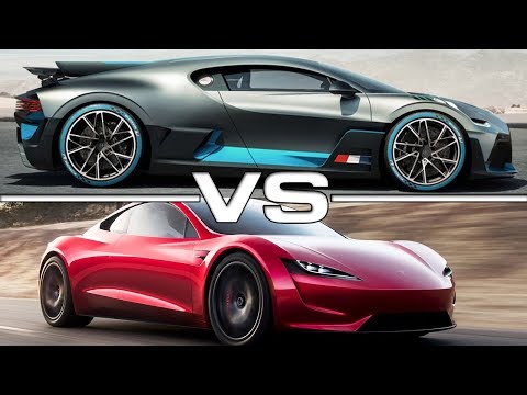 2019 Bugatti Divo vs 2020 Tesla Roadster