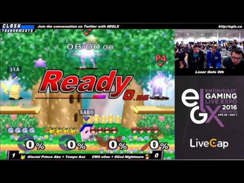 EGLX - Axe + Prince Abu vs n0ne + Nightmare - SSBM