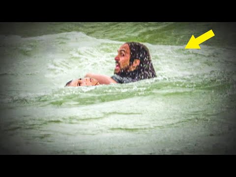 Man In Water Feels Something Hit Leg, Then Sees Tiny Foot Pop Up